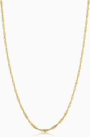 Oradina 10K Gold Bold Spirah Chain Necklace