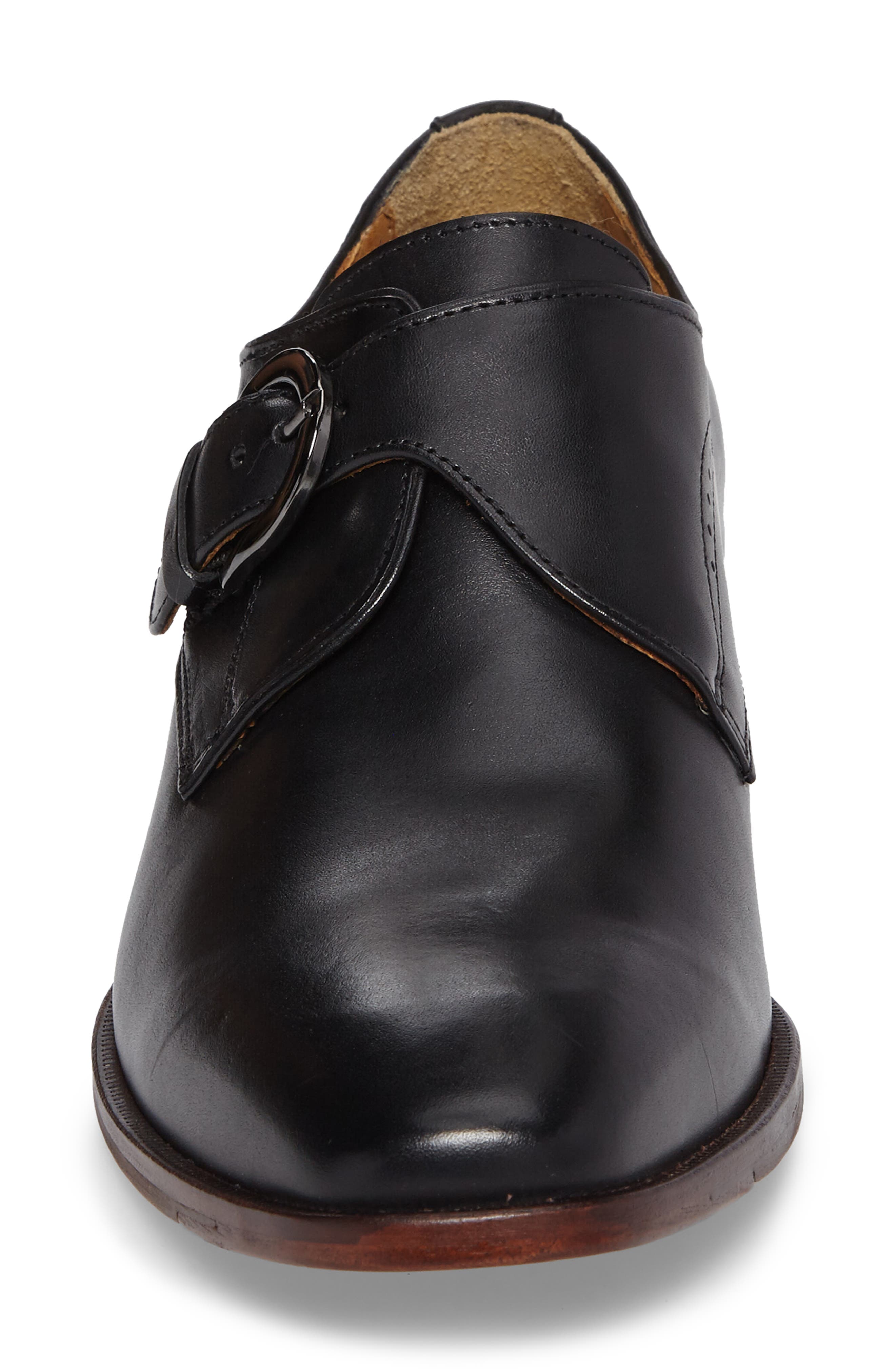 McClain Monk Strap Shoe, Alternate, color, BLACK