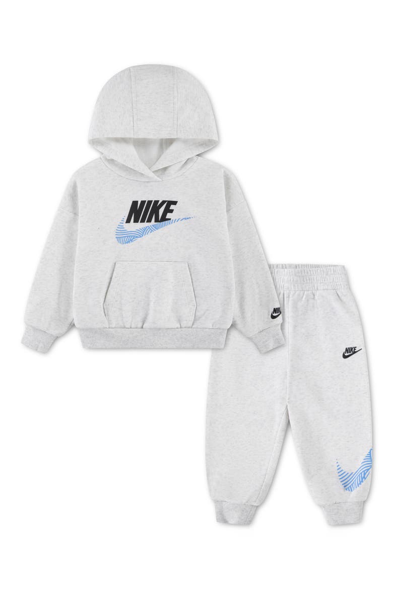 Kids' Oversized Hoodie & Sweatpants 2-Piece Set, Main, color, BIRCH HEATHER