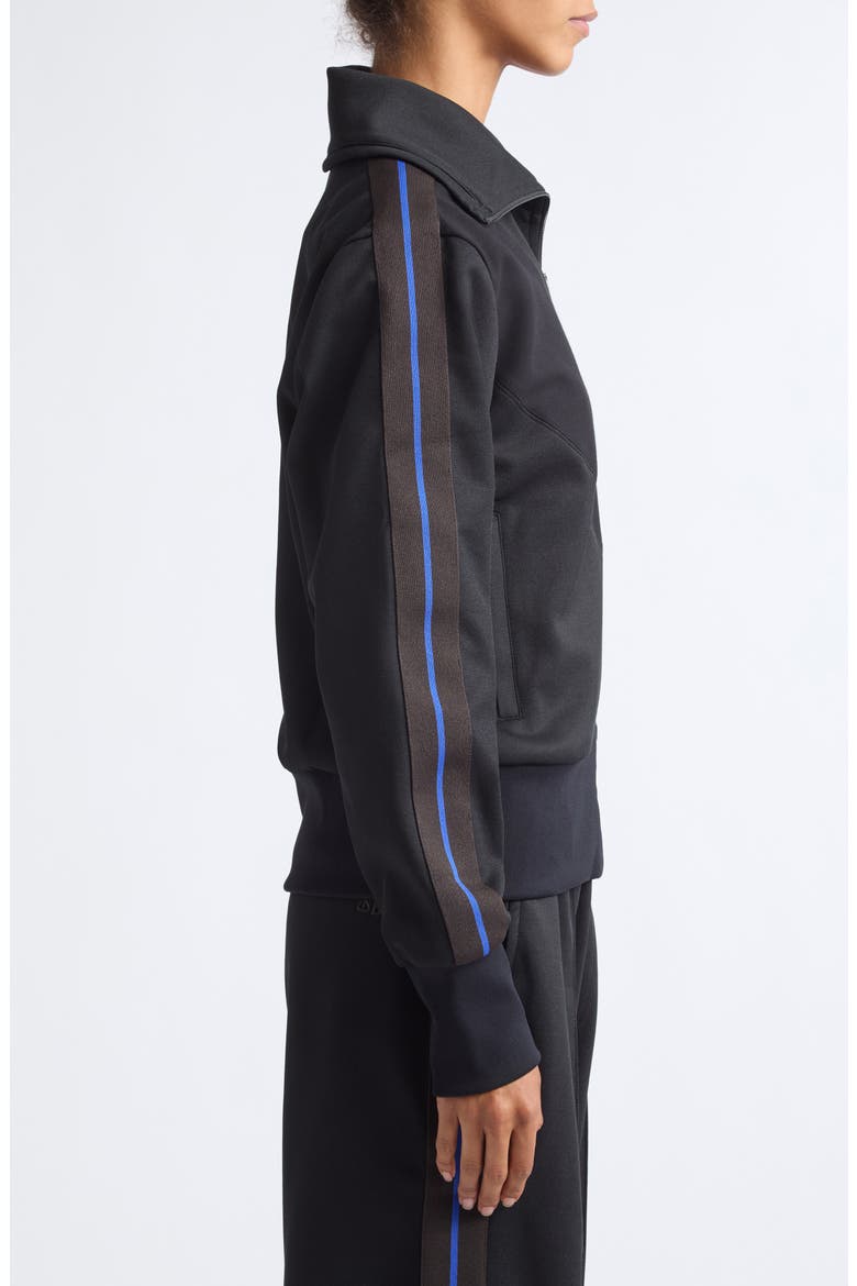 Om Track Jacket, Alternate, color, BLACK