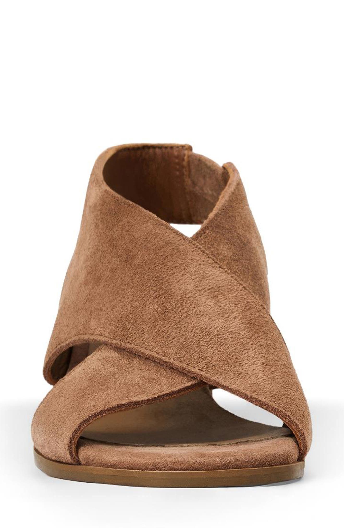 Dovera Weatherproof Sandal, Alternate, color, CLAY SUEDE