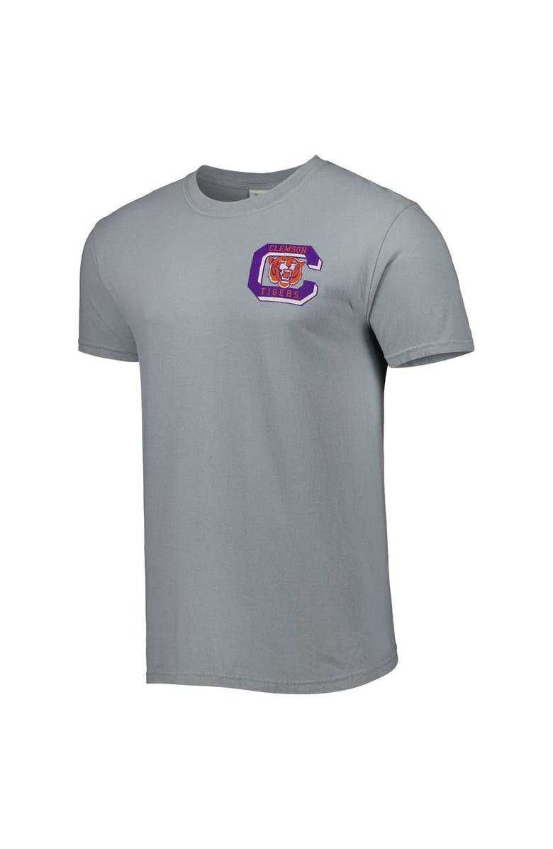 IMAGE ONE Men's Graphite Clemson Tigers Vault State Comfort T-Shirt, Alternate, color, 