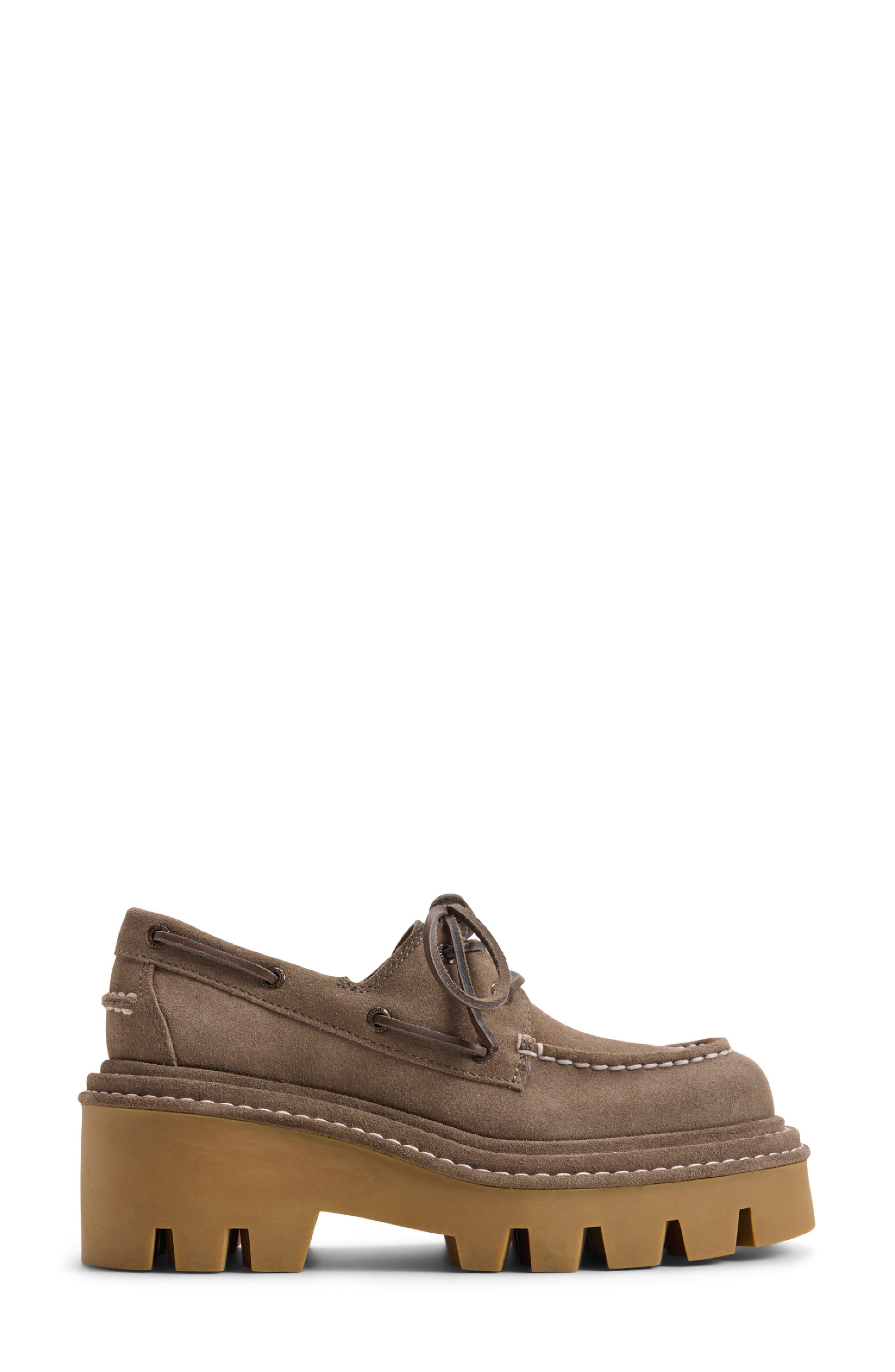 x MONSE Authentic Original 2-Eye Lug Boat Shoe, Alternate, color, KHAKI