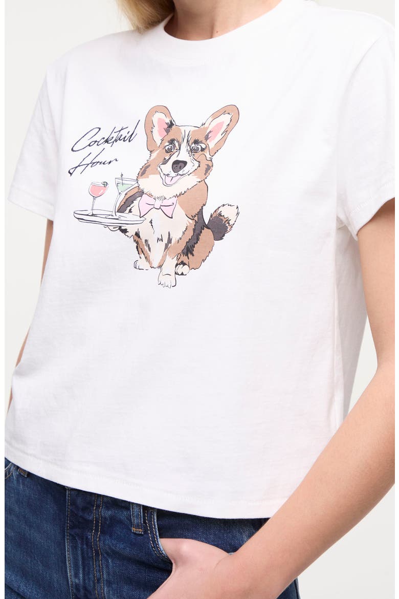 Jamie Cocktail Hour Graphic T-Shirt, Alternate, color, SNOW WHITE