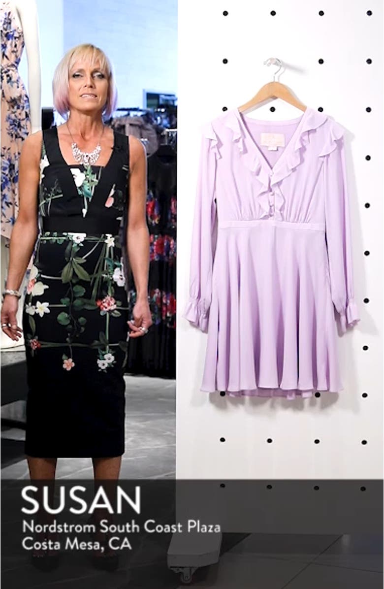 Haley Ruffle Georgette Dress, sales video thumbnail