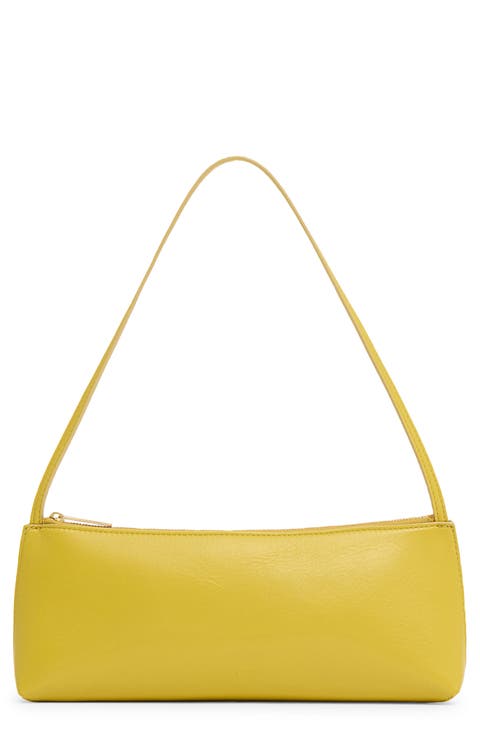Gaia Leather Baguette Bag