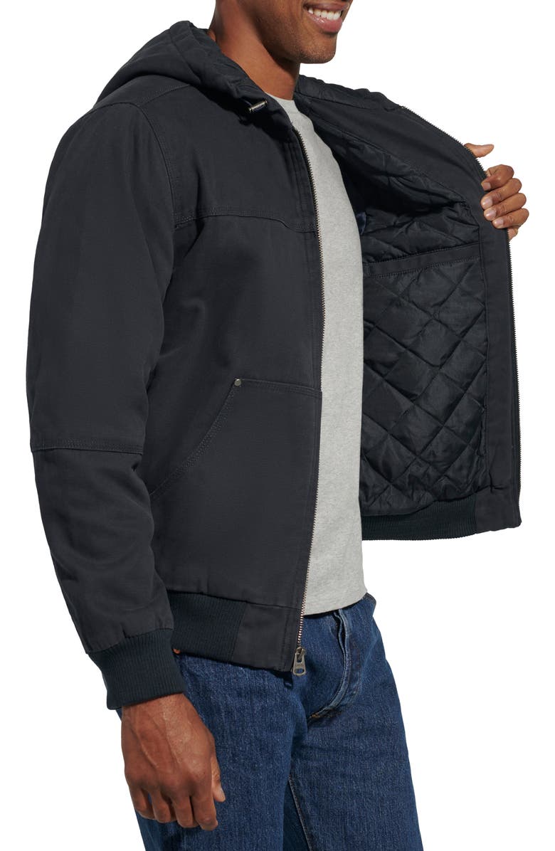 Levi's Workwear Hooded Bomber, Alternate, color, Navy