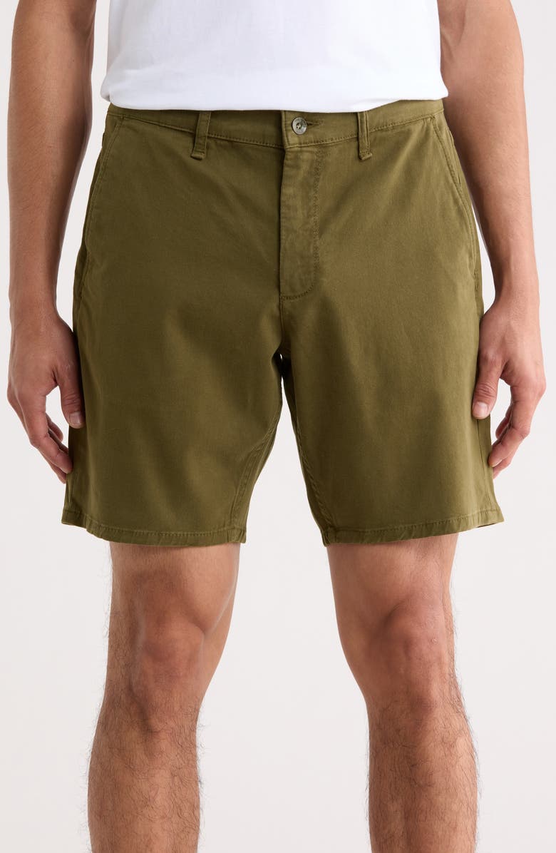 rag & bone Standard Chino Shorts, Main, color, Darkarmy
