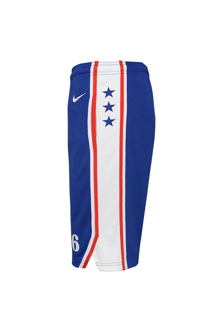 Youth Nike Royal Philadelphia 76ers Swingman Performance Shorts – Icon Edition, Alternate, color, Blue