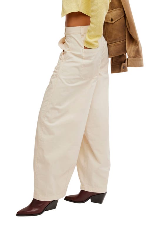 Free People Rylee Wide Leg Chinos In French Oak