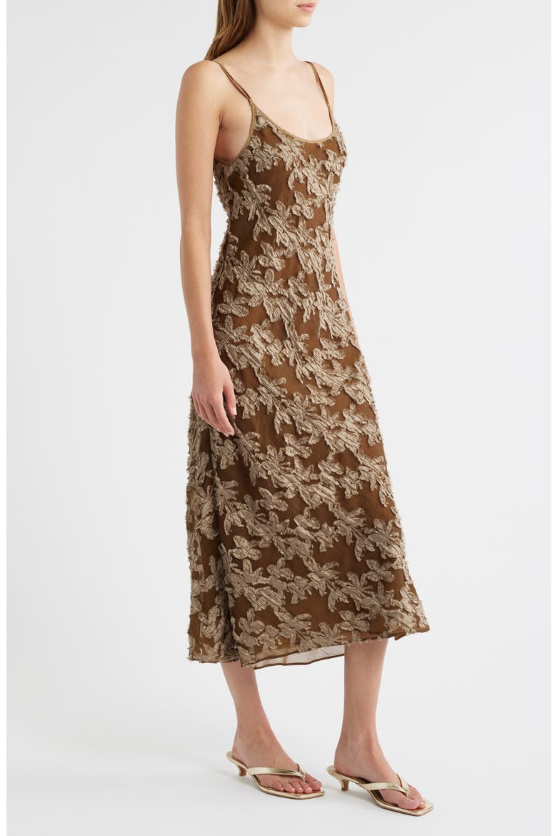 Alessia Texture Sleeveless Midi Dress, Alternate, color, OLIVE