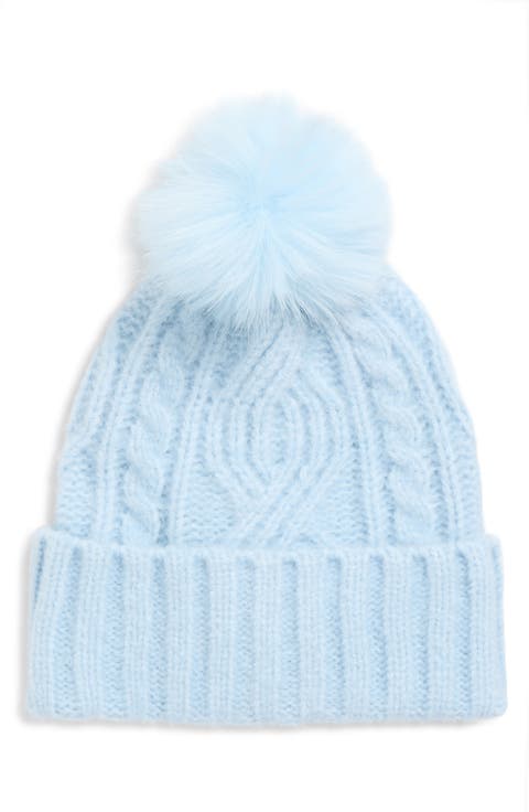 Cable Stitch Pom Beanie