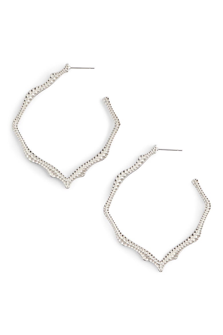 Miku Drop Earrings, Main, color, SILVER