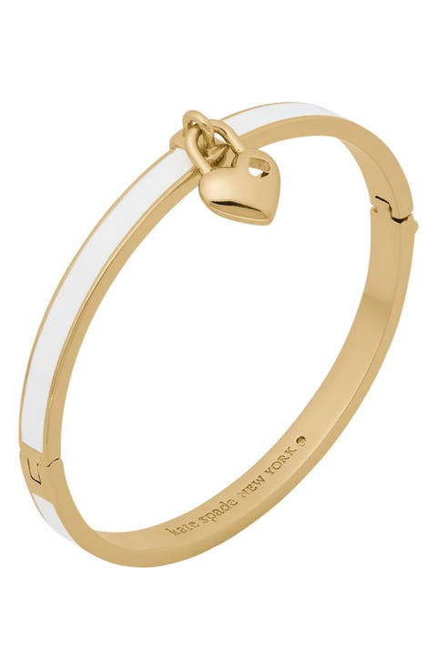 heart and spade enamel charm bracelet