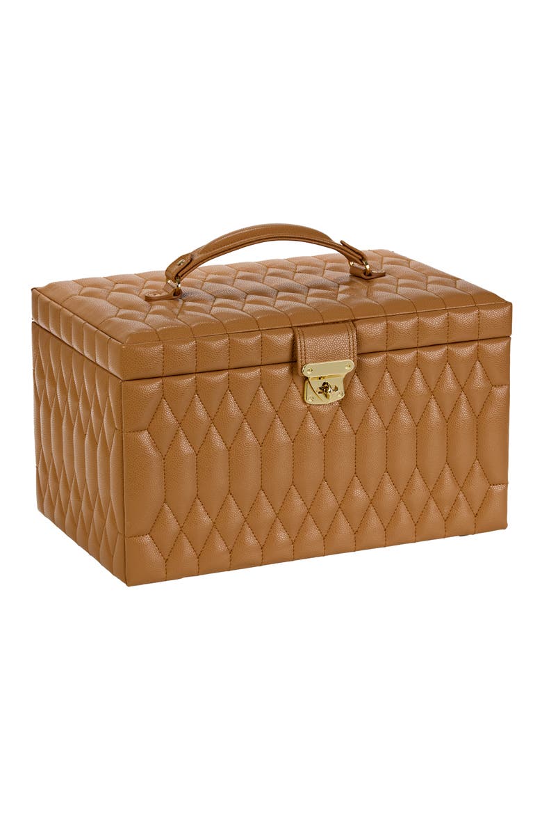Lauren Large Jewelry Box, Alternate, color, Caramel