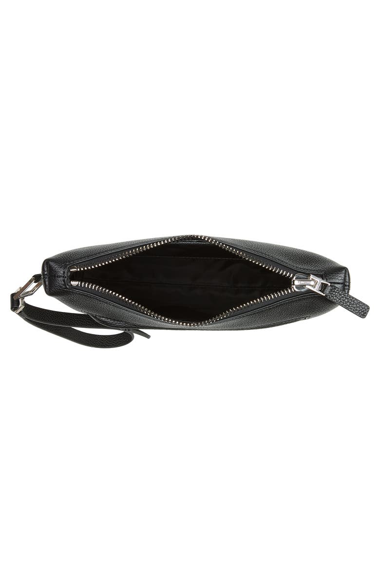 TOM FORD Wristlet Strap Grain Leather Pouch, Alternate, color, Naa Black