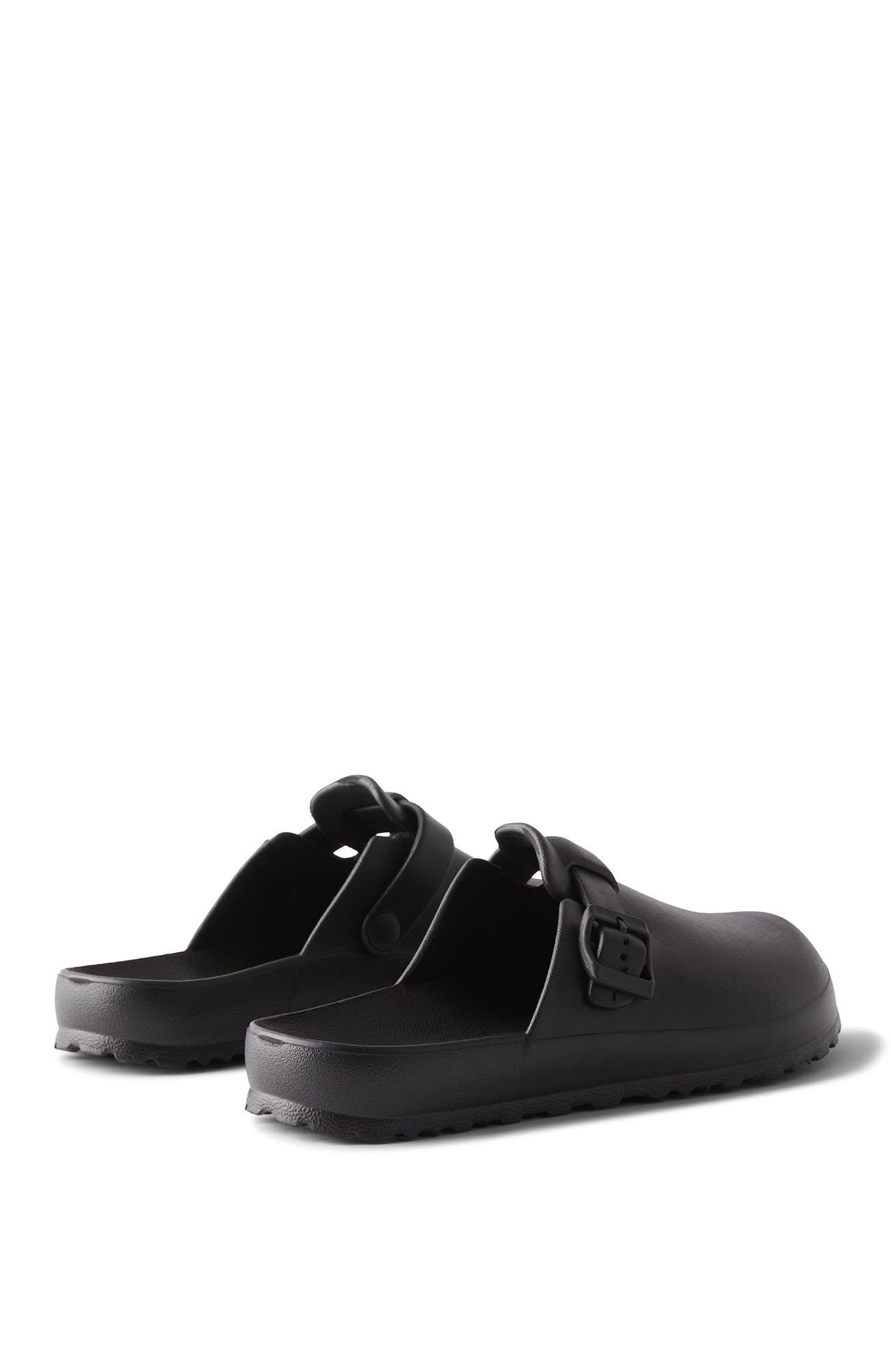 Cotton On Men
s Eva Closed Toe Buckle Slide, Alternate, color, Black