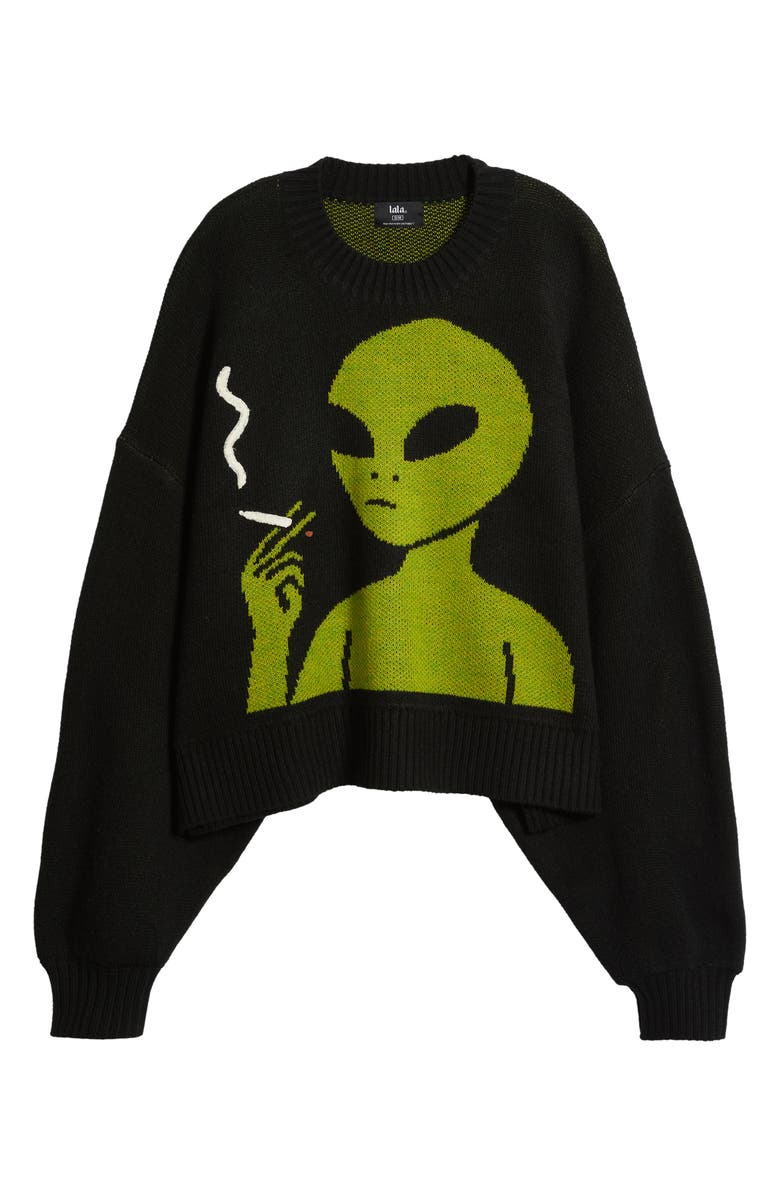 Dressed in Lala Keep Lalaland Weird Oversize Sweater, Alternate, color, 