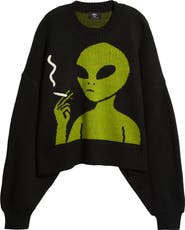 Dressed in Lala Keep Lalaland Weird Oversize Sweater