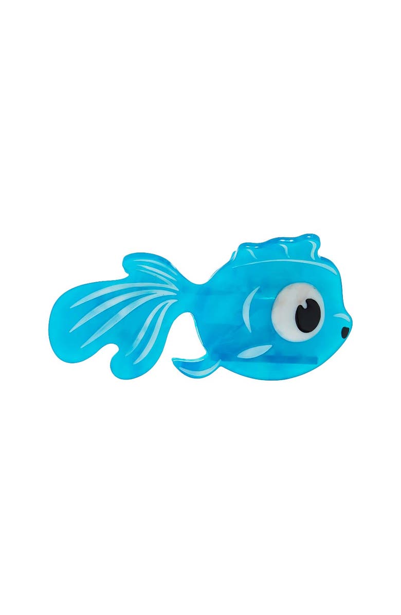 BY ADINA EDEN Fishy Fish Hair Claw Clip, Main, color, Blue