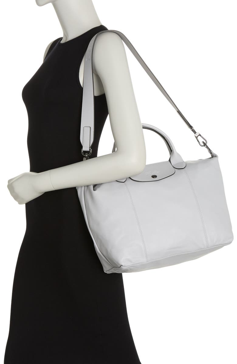 Longchamp Le Pliage Leather Shoulder Bag, Alternate, color,