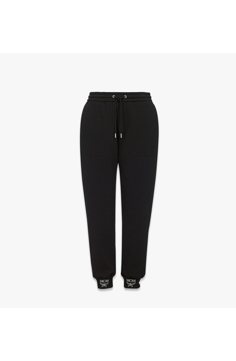 MCM Essential Logo Ponte Track Pants, Main, color, Black