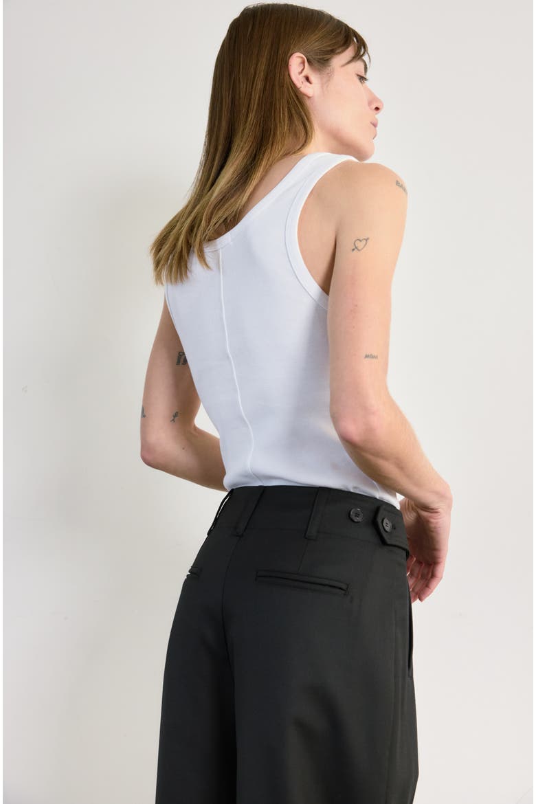 U Neck Tank, Alternate, color, White
