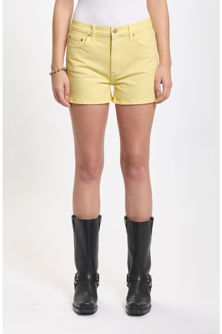 Troublemaker Denim Shorts, Main, color, SUNNY