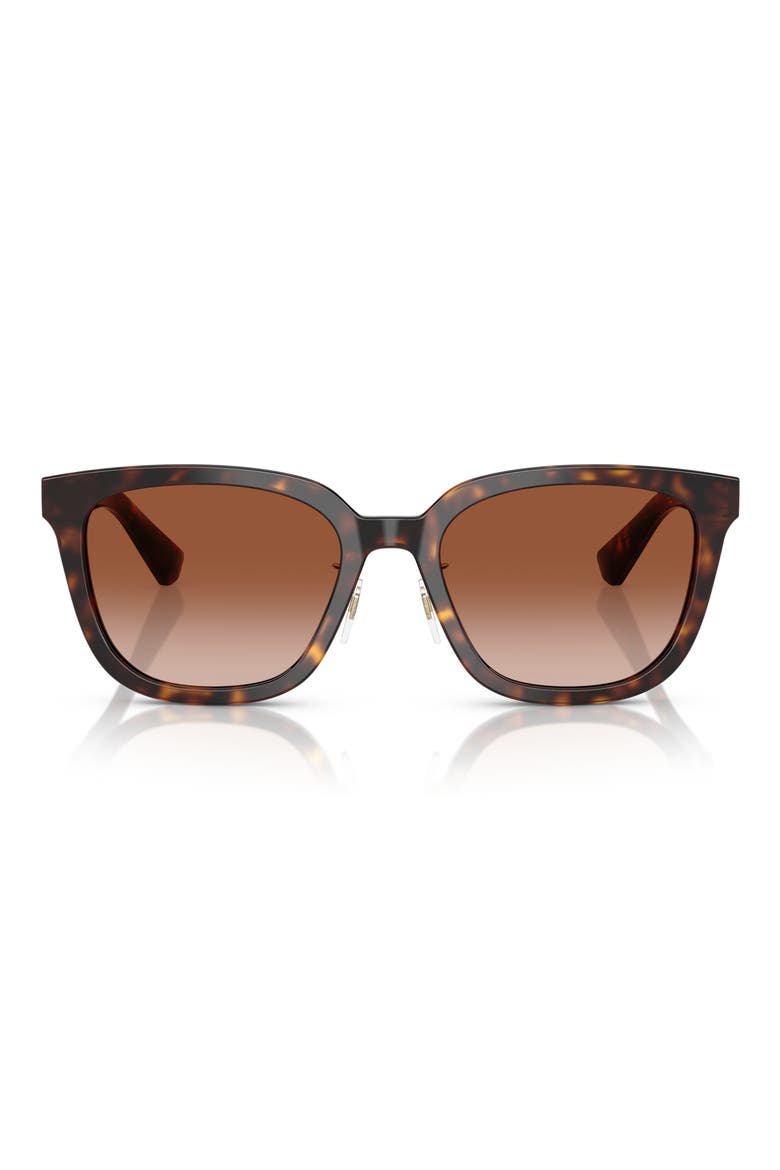 57mm Square Sunglasses, Main, color, DARK HAVANA