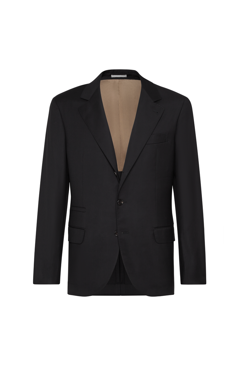 Brunello Cucinelli Twill blazer, Main, color, Black