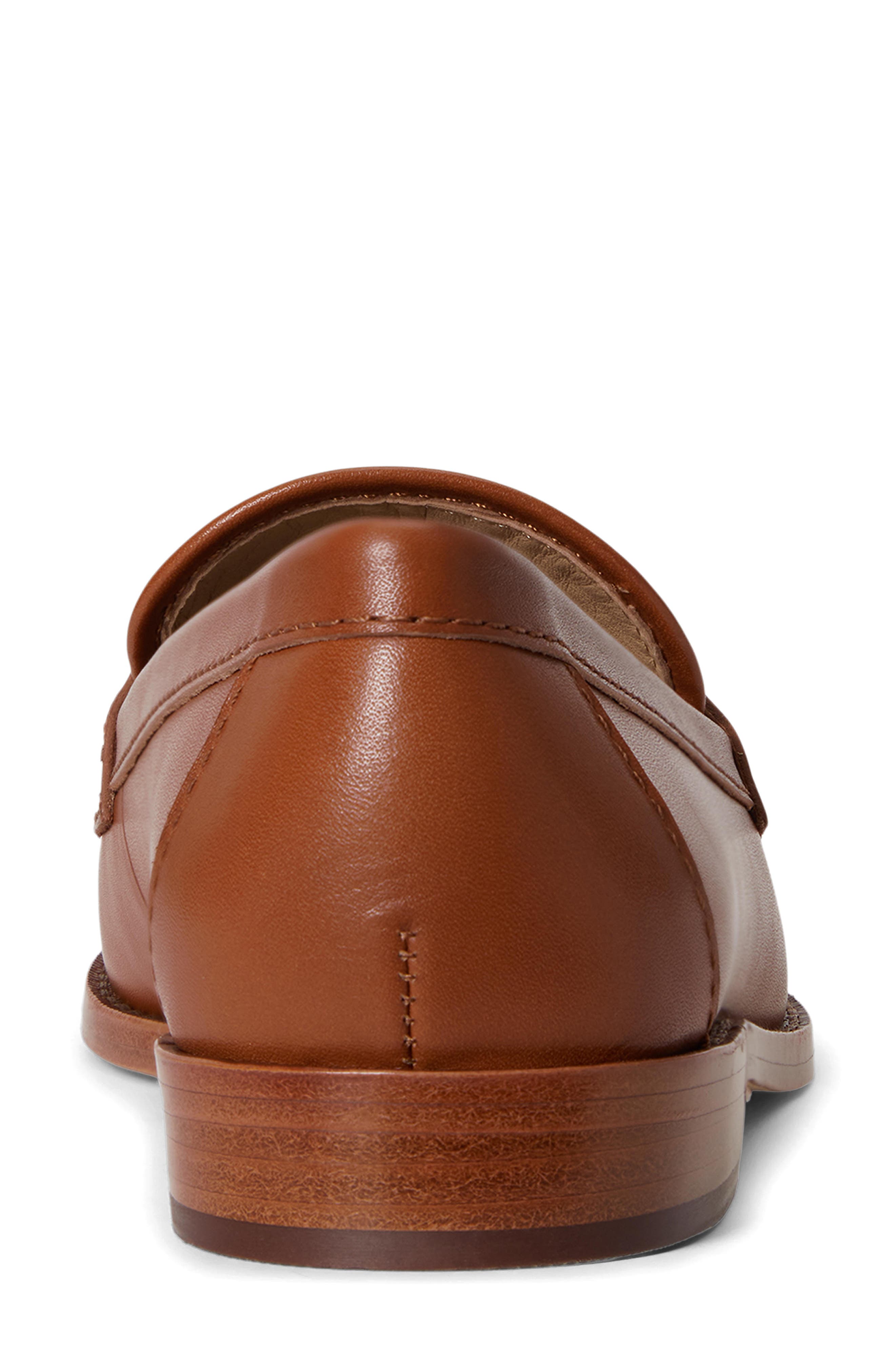 Ralph Lauren Wynnie Penny Loafer, Alternate, color, Lauren Tan/ Natural