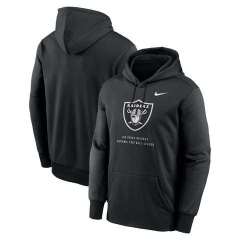 Men's Nike Black Las Vegas Raiders Toss Sweep Therma-FIT Hoodie