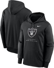 Nike Men's Nike Black Las Vegas Raiders Toss Sweep Therma-FIT Hoodie