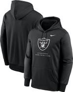 Nike Men's Nike Black Las Vegas Raiders Toss Sweep Therma-FIT Hoodie