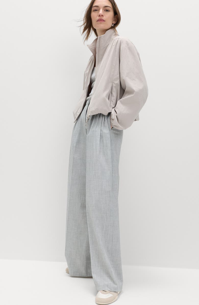M&S Funnel Neck Jacket, Alternate, color, Grey