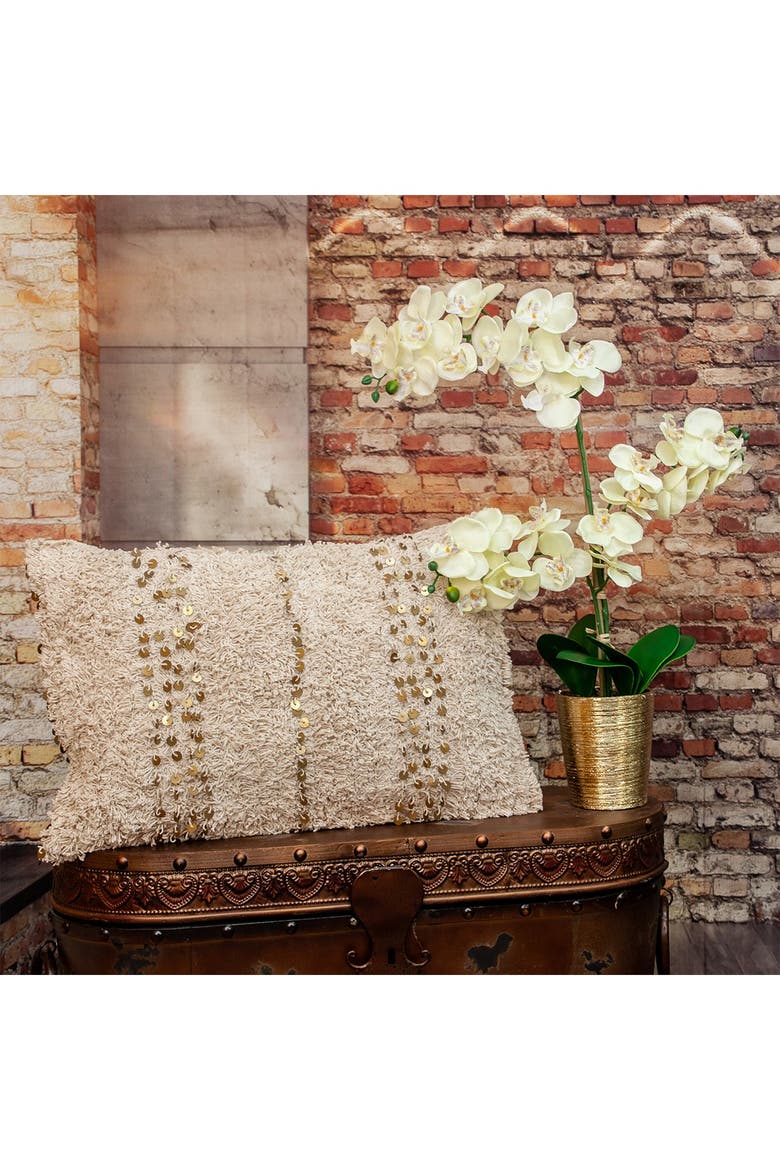 Acacia Balm Transitional Beige Throw Pillow, Alternate, color, BEIGE