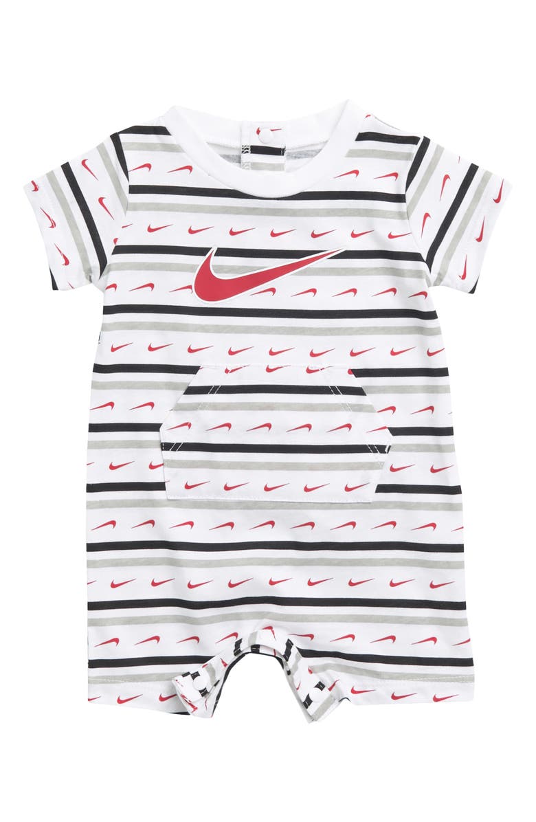 Nike Swoosh Stripe Romper, Main, color,