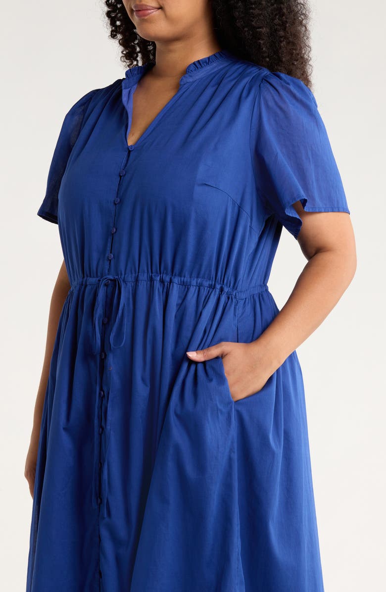 SUGARLIPS Bluebell Tiered Cotton Maxi Dress, Alternate, color, Navy