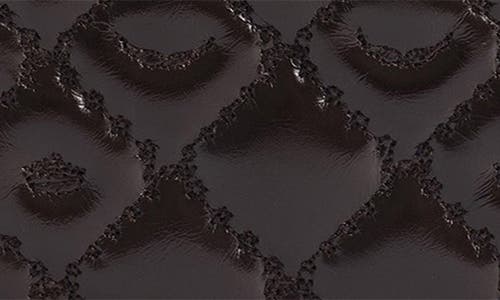 Zadig & Voltaire Mini Vintage Monogram Quilted Leather Zip Around Card Case In Brown