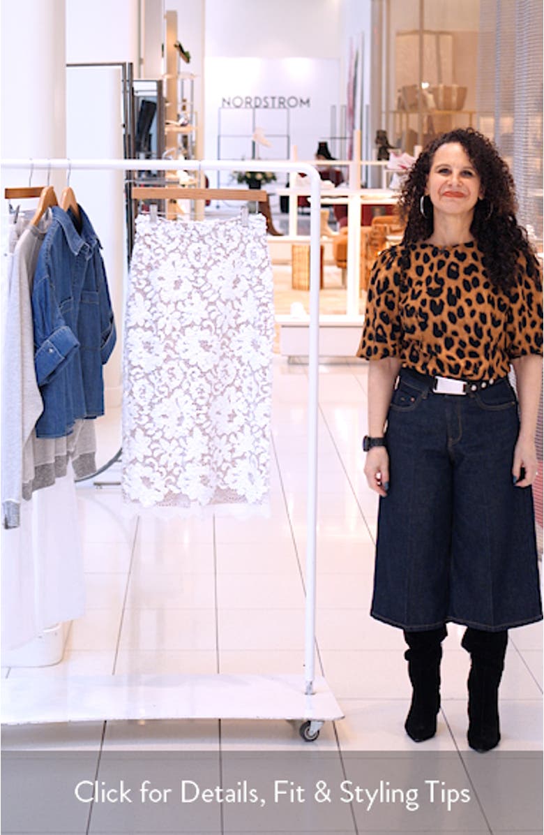 Makena Sequin Lace Midi Skirt, sales video thumbnail