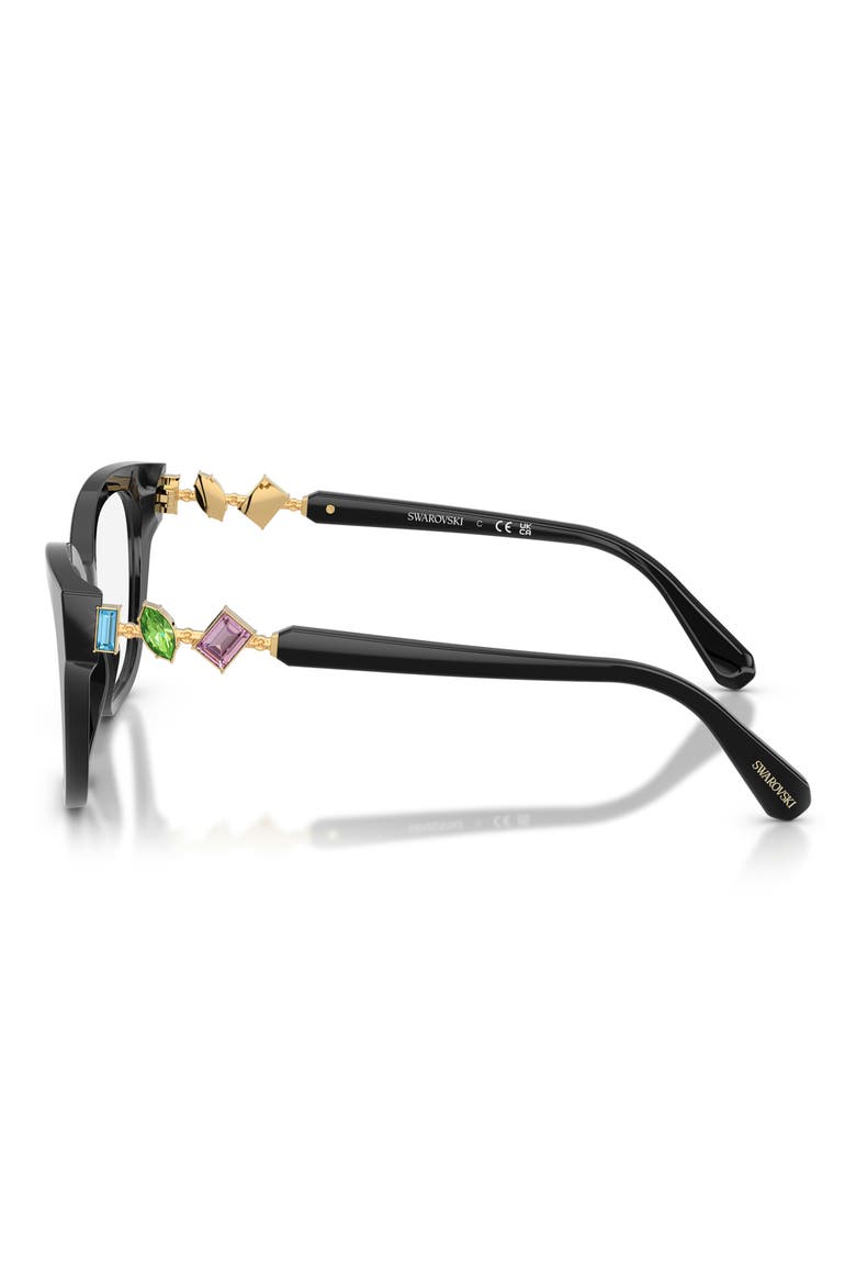 52mm Square optical glasses, Alternate, color, BLACK / DEMO LENS