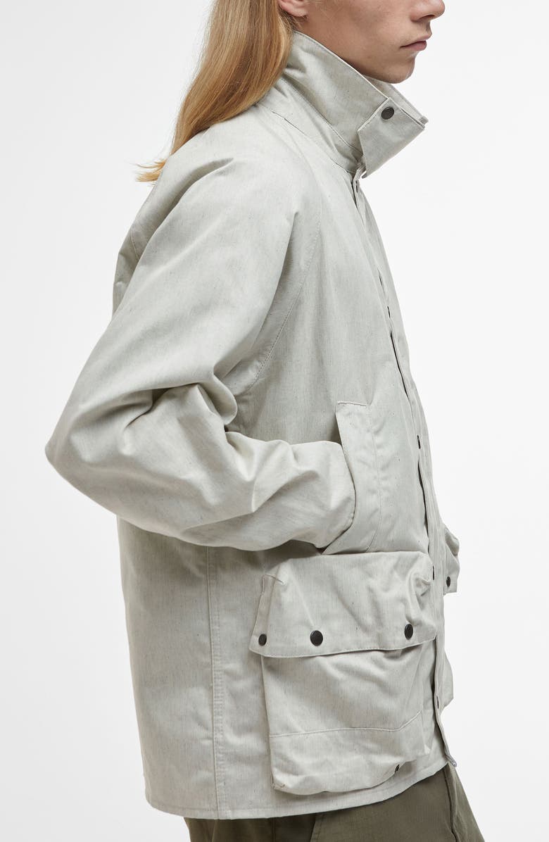 Barbour Modified Oversize Bedale Waxed Cotton Field Jacket, Alternate, color, Natural