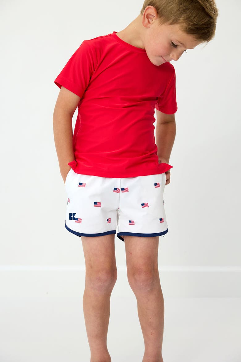 Boys Retro Super Short, Alternate, color, Flag