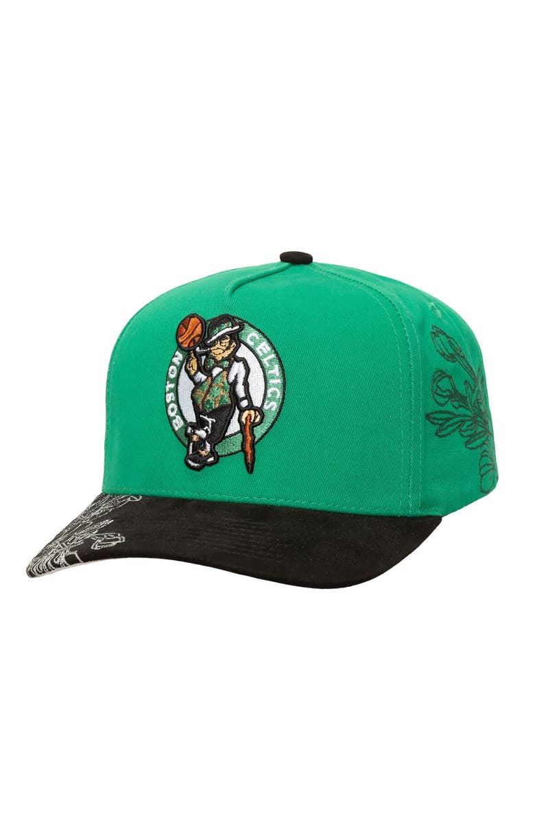 Mitchell & Ness Men's Mitchell & Ness  Kelly Green/Black Boston Celtics May Flowers Adjustable Hat, Main, color, Kelly Green