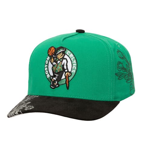 Men's Mitchell & Ness  Kelly Green/Black Boston Celtics May Flowers Adjustable Hat