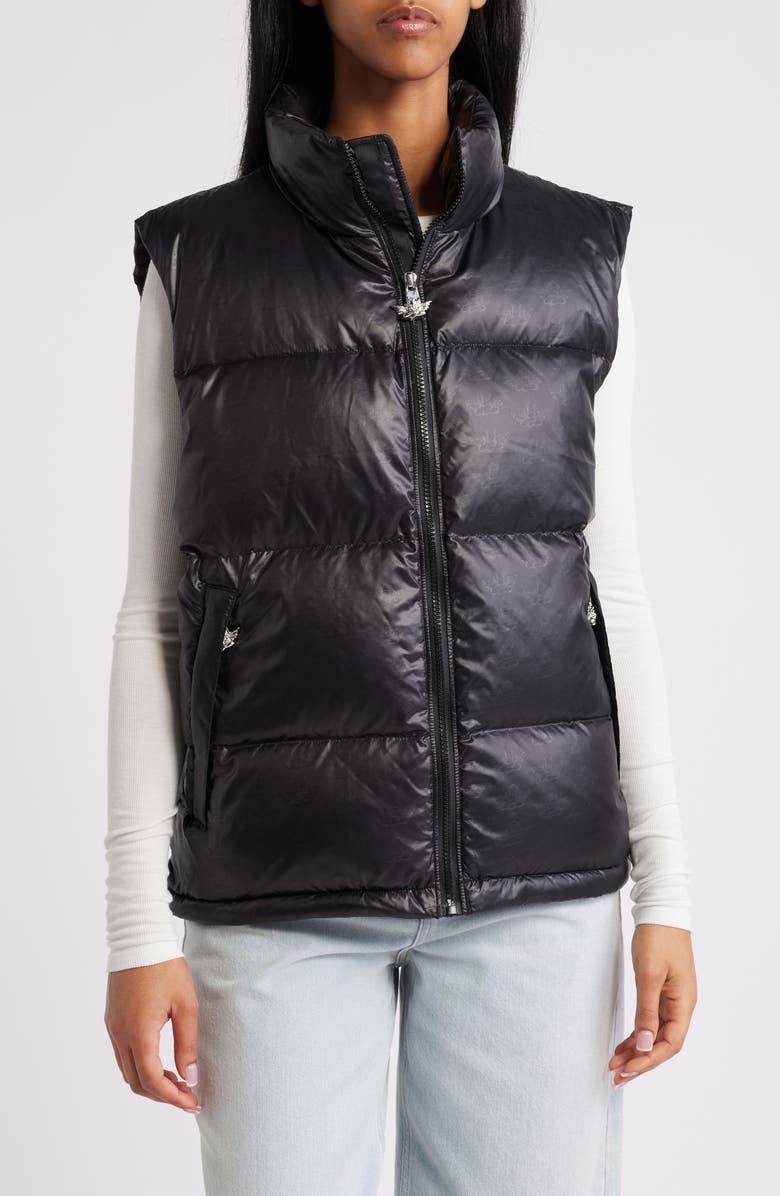 BOYS LIE Embossed Logo Water Resistant Puffer Vest, Alternate, color, 