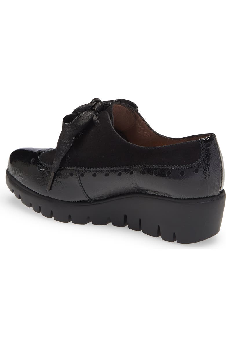 Wonders Ribbon Lace Derby Wedge, Alternate, color,