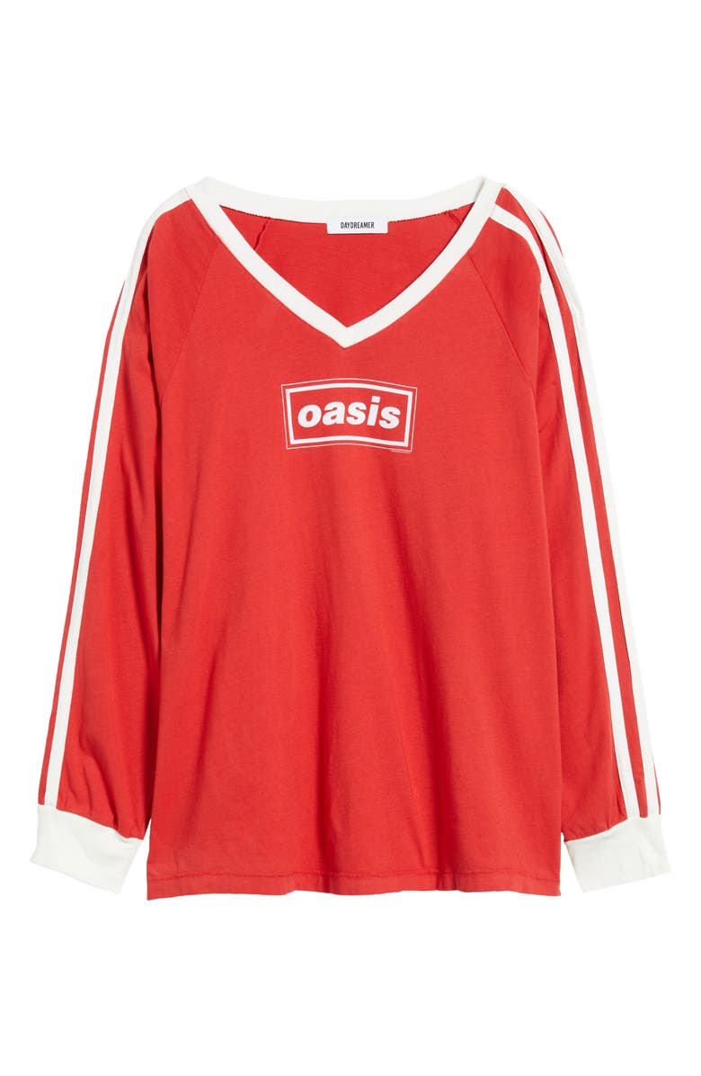 Daydreamer Oasis Long Sleeve Graphic T-Shirt, Alternate, color, Fire Red
