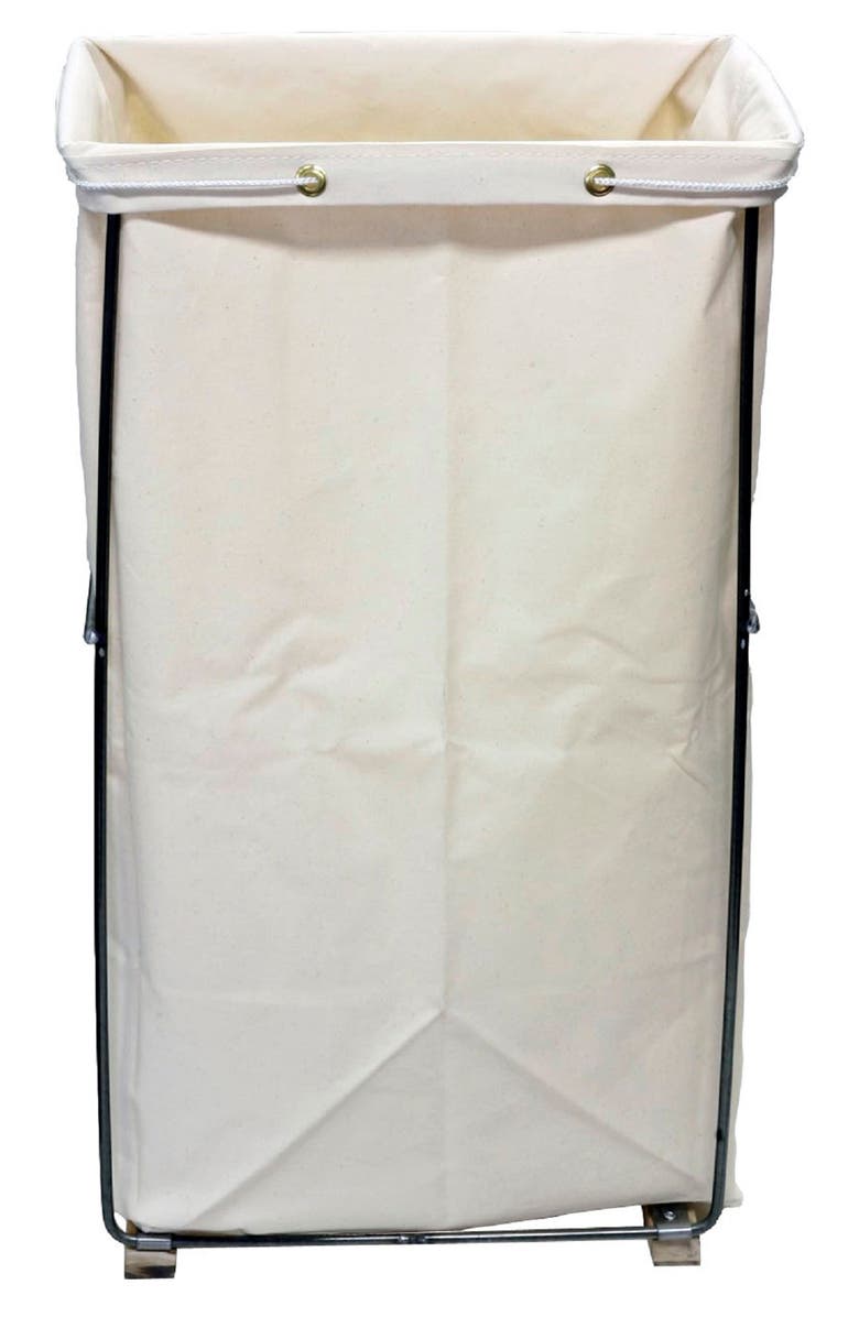 Steele Canvas Small Canvas Laundry Hamper, Alternate, color,