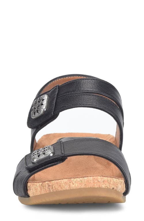 Eurosoft Gallantin Wedge Sandal In Black